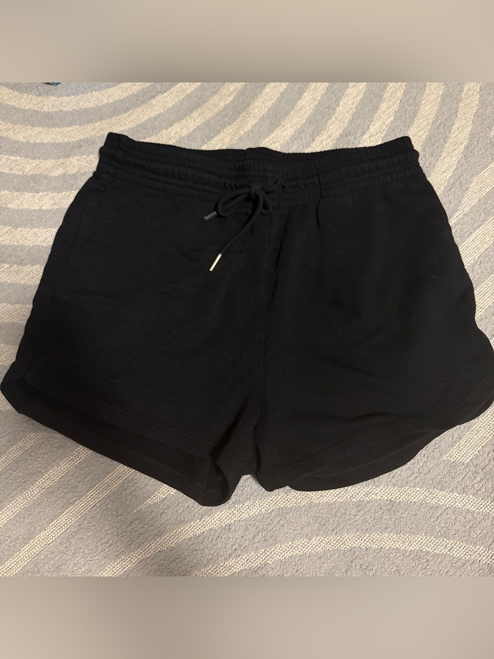 Women’s Black Drawstring Lounge Shorts